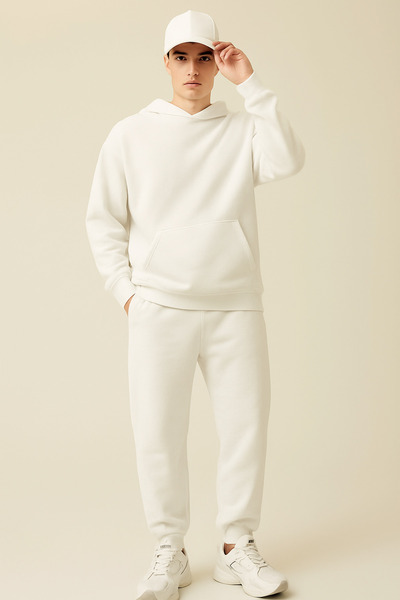 DeFacto Regular Fit Sweatpants with Pockets, Lace-Up Waist, Elastic Leg B6155Ax24Au