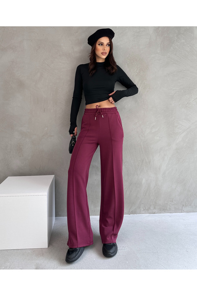 modapark.ist Women's Elastic Waist Modal Trousers
