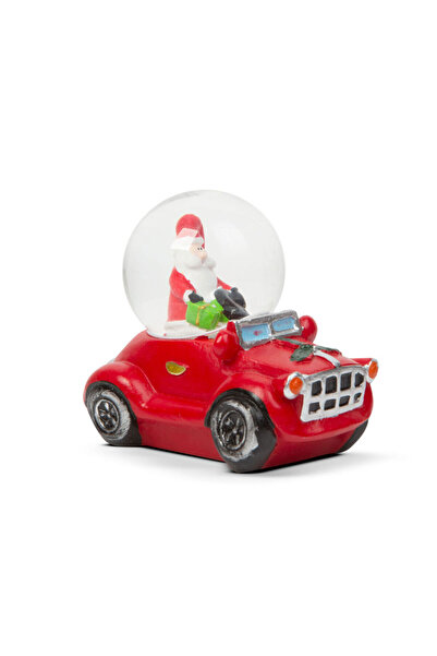 Crăciun Market Snow globe - Santa Claus with car - 8.5 x 5.6 x 7 cm