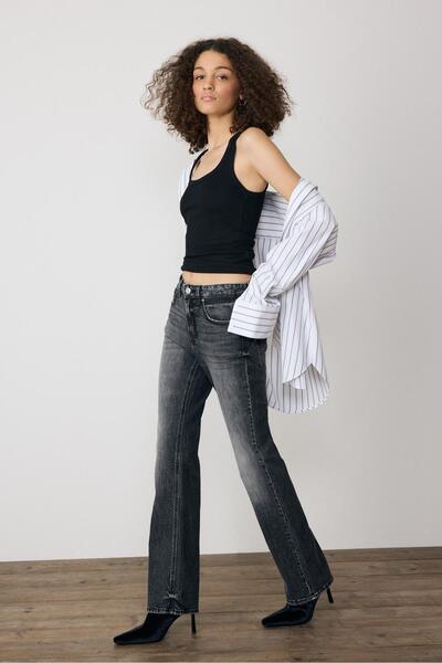 Stradivarius D98 straight-leg vintage effect jeans