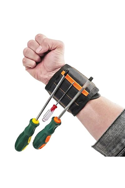 ADLUMUS Bracelet with magnets, used as a holder for metal objects, screws, nails, drills