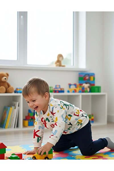 BOBBY JR KİDSWEAR Printed Baby Children's Set