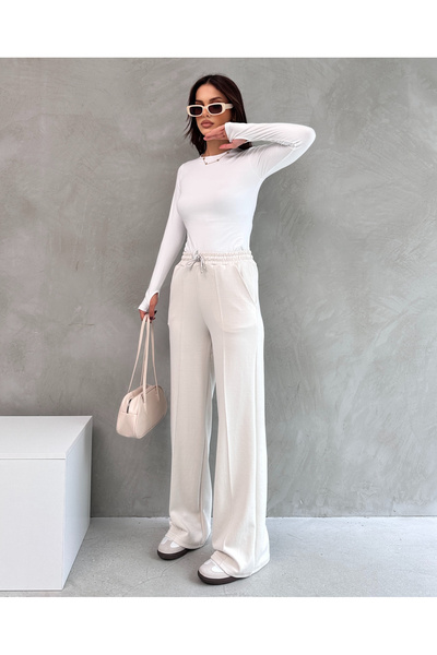 modapark.ist Women's Elastic Waist Modal Trousers