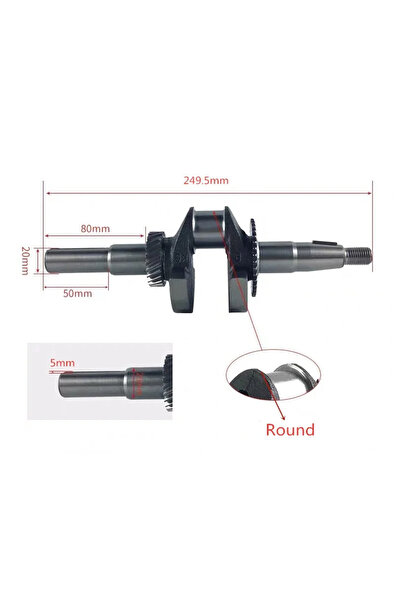 No branded Arbore cotit pentru Honda GX 140, GX 160, GX 160 (pana)