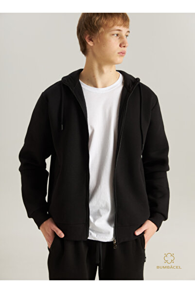 Bumbăcel Hanorac din bumbac cu flis pentru bărbați