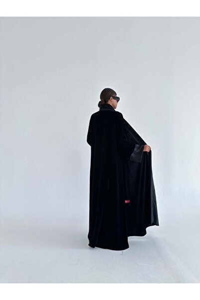 AYA mwt688 عباية مخمل مع تدخيلة ساتان