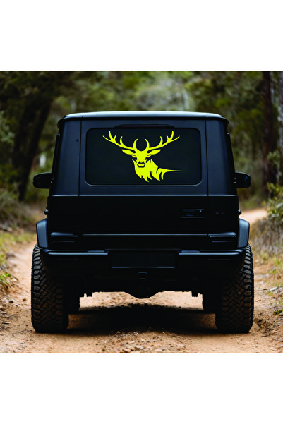 StickITsibiu Savage Deer – Stickere Auto 4×4 Off-Road – Dimensiuni 100x96cm.