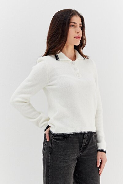 Shopping Shop Polo neck sweater ecru