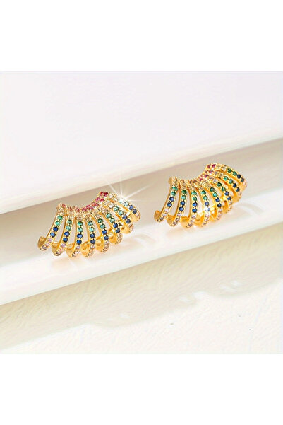Choice WC5224-1 Europe and The United States Personality Color Irregular Earr...
