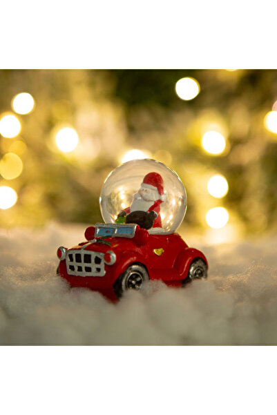 Crăciun Market Snow globe - Santa Claus with car - 8.5 x 5.6 x 7 cm