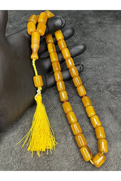 Mos Tespih Large Size Rope Tasseled High End Tightening Amber Prayer Beads