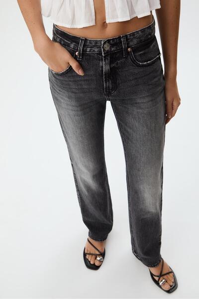 Stradivarius D98 straight-leg vintage effect jeans