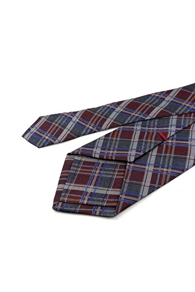 Kravatkolik Marceddi Style Burgundy Italian Silk Tie Ik2037