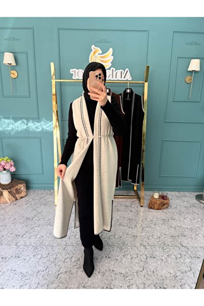 Nissra Ατσάλινο γιλέκο Ankanoor Çoban με κέντημα διπλό πέτο ANKA2518205