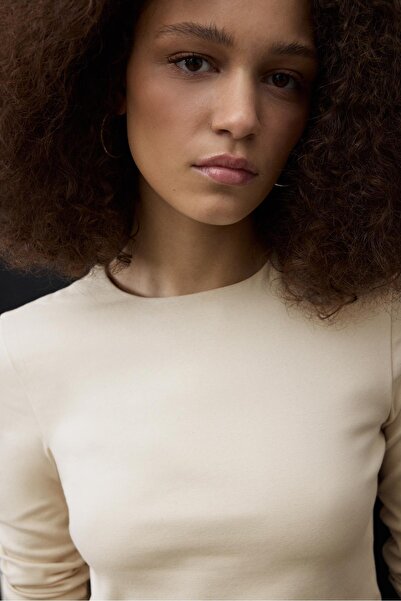 Stradivarius Long sleeve basic T-shirt