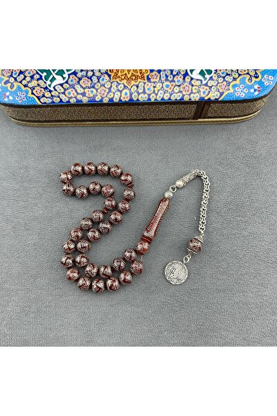 Bülbül Tesbih Kral Gümüş Zincirli Yoğun Gümüş Çakımlı Kuka Tespih