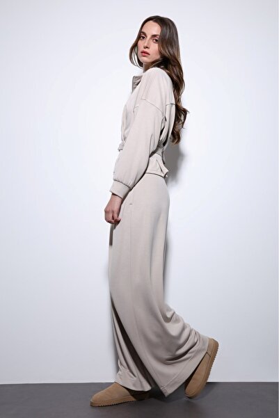Starinci Mayo Pants Jacket Two-Piece Suit Beige Wide Cut