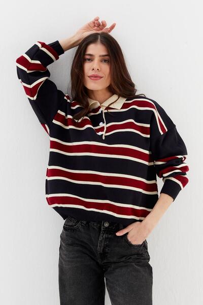 Shopping Shop Tricotaj cu guler polo Pulover LACI