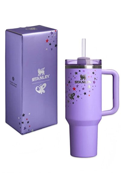 Stanley Quencher H2.0 FlowState Stainless Steel Vacuum Insulated Tumbler 40 oz Purple Star