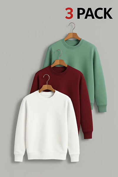 COMBİNE MİCHAİL Men's Oversized Premium Winter 3-Piece Sweater