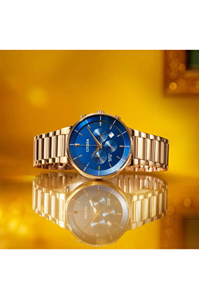 Citizen Chronograph AN8223-54L Blue Dial Rose Gold-Tone Stainless Steel Men's Watch