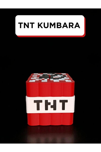 Laraheiser Minecraft TNT Kumbara - 10x10 Boyutunda - Hediye - Çocuk Odası Dek...