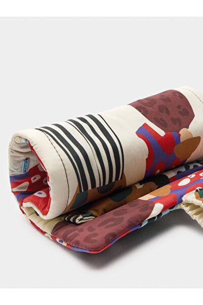 PARFOIS Desenli Teknik Kumaş Takı Çantası