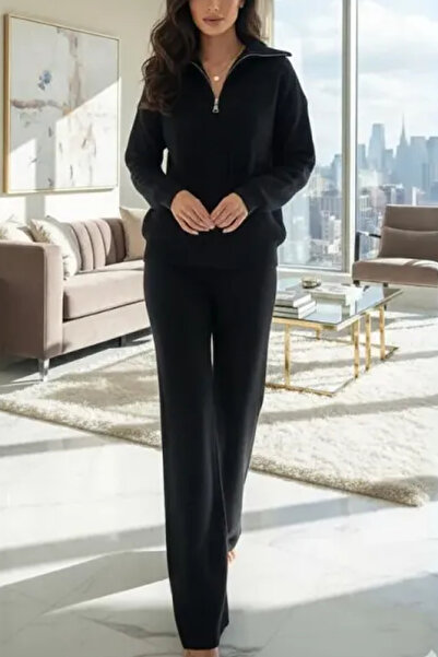 Muchmy Women 2 Piece Knitted Set Women Winter Sweater And Pants Outfit Wide Legs Women Co-ord Set