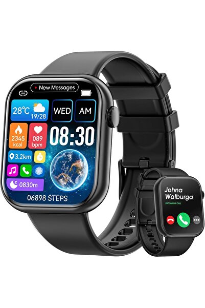 Hwagol ساعة ذكية لتتبع اللياقة البدنية (1.85 بوصة) (الرد على المكالمات/إجراؤه...