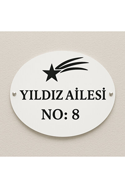 Outdoor One Kişiye Özel Pleksi Kapı İsimliği | Yazılı Pleksi Apartman & Site ...