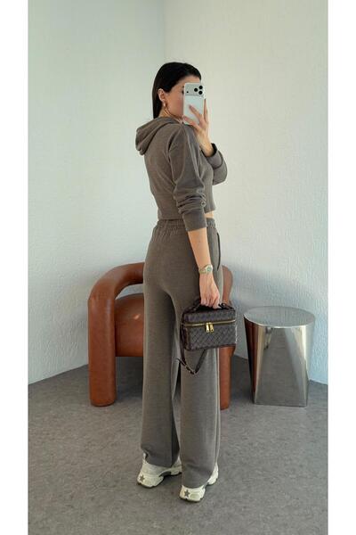 HAZELANNA Thessaloniki Fabric Hooded Mink Set