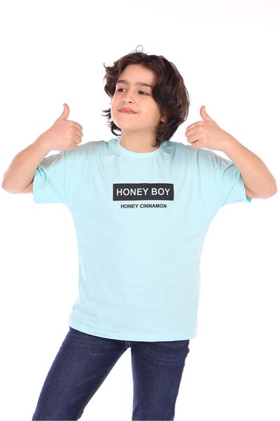 Toontoy Tricou cu mânecă scurtă cu imprimeu pentru băiat