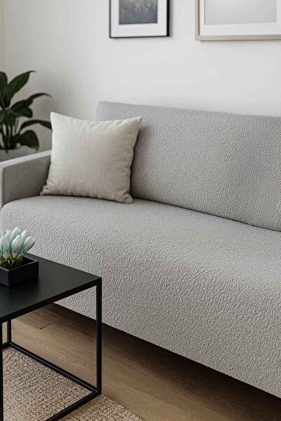 Decomia Home Daisy Embossed Soft Sofa Cover Multi-Purpose Sofa Wrap with Non-Slip Sponge (165X205 cm)