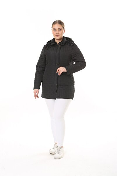 TUTveAL Collection معطف مبطن، معطف مبطن بالفرو من الداخل، معطف كبير الحجم، مع...