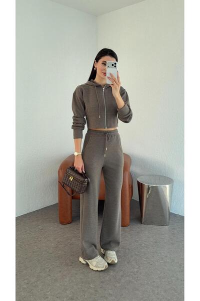 HAZELANNA Thessaloniki Fabric Hooded Mink Set