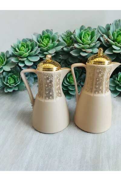 Alsaif Gallery Al-Marhoumi Thermos Set – Two Sizes: 750ml + 1 Liter