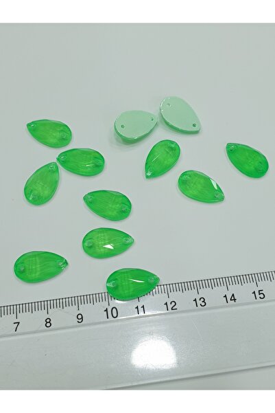 CRYSTALSHOP Κρυστάλλινη Πέτρα - Νέον 10*18 χιλ. Σταγόνα Πράσινο (50 ΤΕΜΑΧΙΑ)