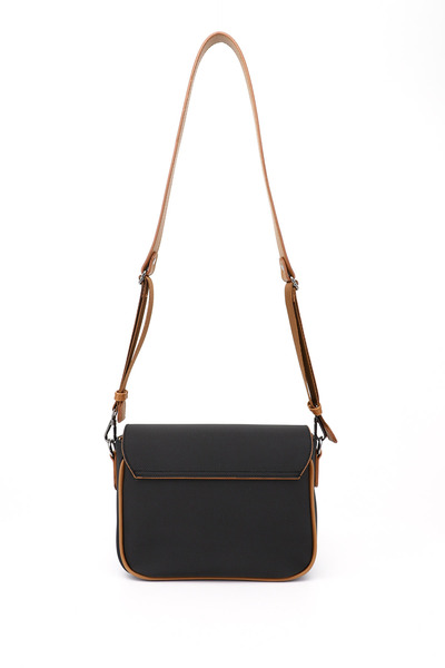 GÖNDERİ(R) Women's Black and Tan Long Strap Shoulder Bag