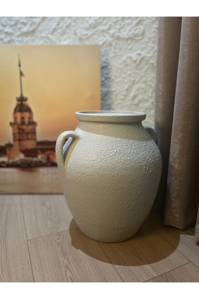 Home Dokulu desen toprak seramik küp vazo