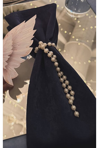 SmY Bag Inel de pecete perla 6 bucăți culoare crem