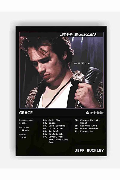fırsatlar diyarı Jeff Buckley Grace Kağıt Poster - Çerçevesiz