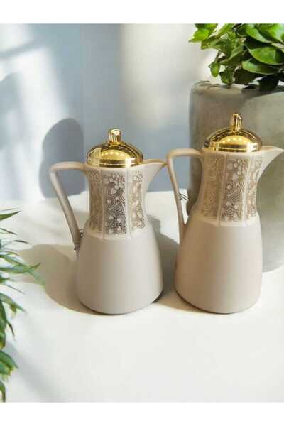 Alsaif Gallery Al-Marhoumi Thermos Set – Two Sizes: 750ml + 1 Liter