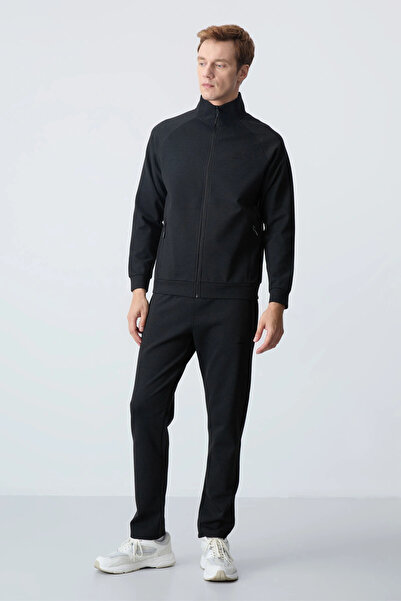 TOMMY LIFE Classic Paça Men's Tracksuit Set Black 85113