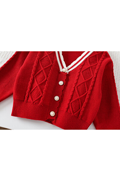 nannie Red Outfit for Girls Ivona - 2-3 years