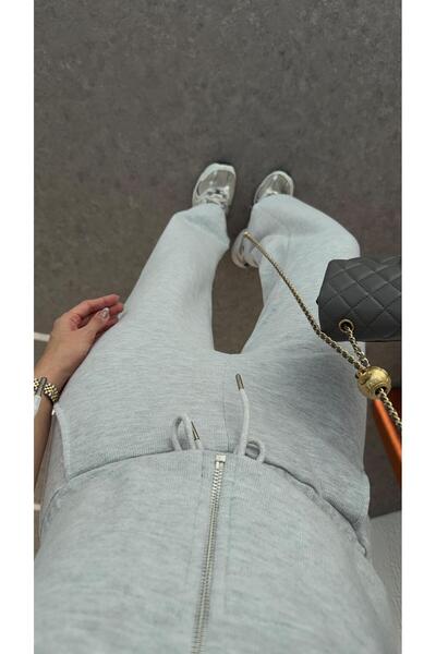 HAZELANNA Thessaloniki Fabric Hooded Gray Set