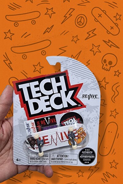 TOYFEST Tech Deck – Revive – İple Oynayan Kediler Grafik – Parmak Kaykay