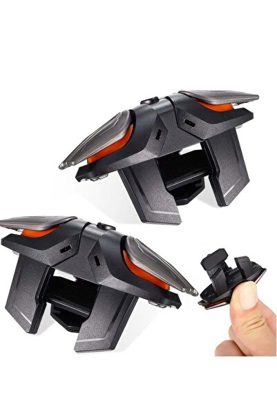 Generic Upgrade PUBG Mobile Game Trigger with Aim & Fire Triggers + 2 Gaming Finger Sleeves