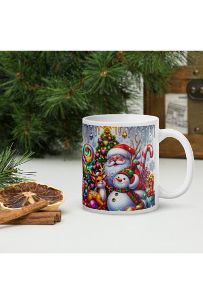 BaoBao Cană ceramică de Crăciun 330 ml (11 oz) – design festiv, durabilă