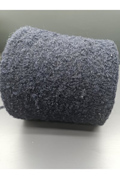 Pİ Yarn 39% Merino 22% Alpaca Hand Knitting Yarn 300Gr İ t a L Boucle Navy Blue