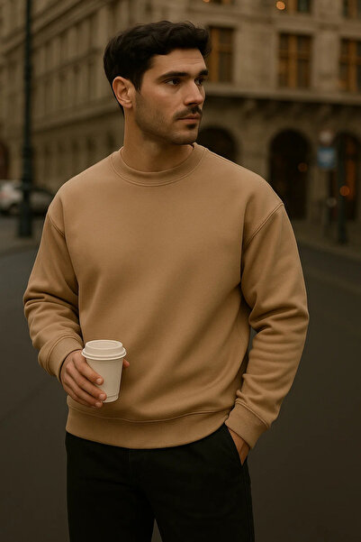 COMBİNE MİCHAİL Men's Casual Basic Crew Neck 3-Piece Sweater